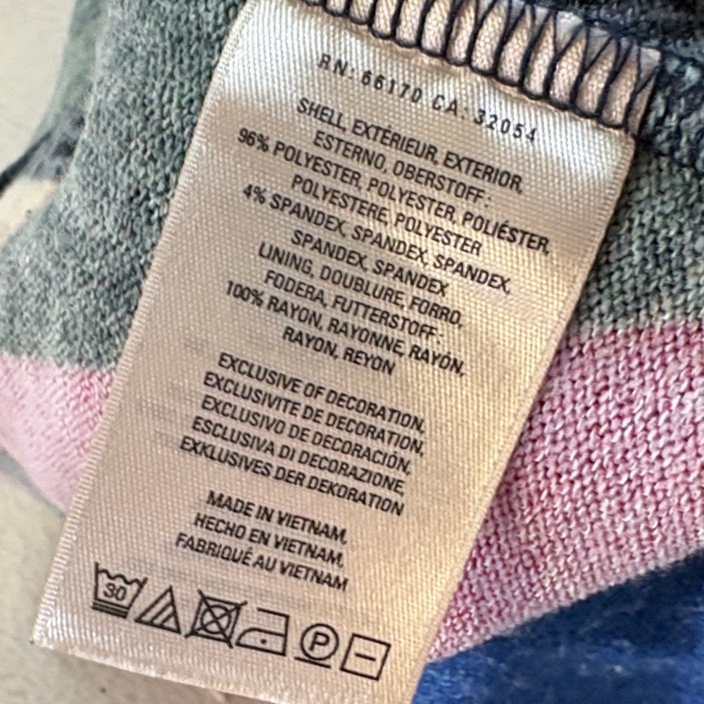 Multicolor Patchwork A-Line Wool Blend Skirt - image 7